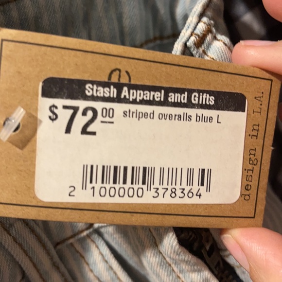 Striped Overalls by Style Rack - Picture 7 of 7